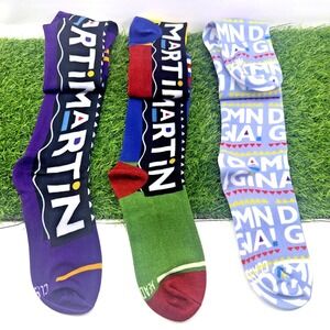 Martin 1992 Socks 3 Pack Headgear Classics Size 5-8 Retro 90s TV Crew Socks